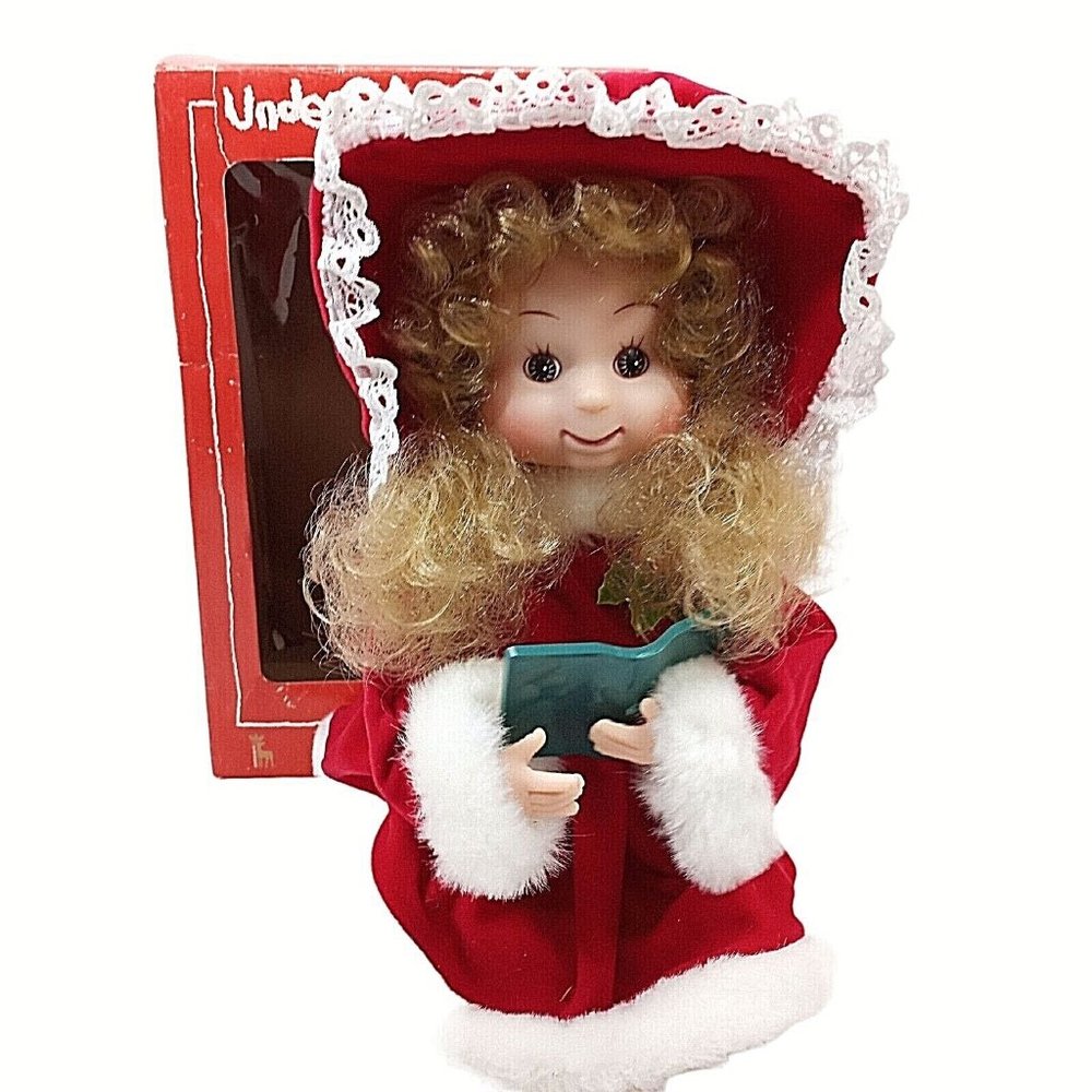 Vintage Undercover Kids Animated Alycia Girl 13" Doll Santa's Best 1993